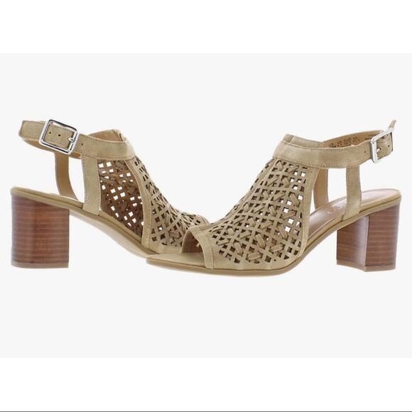 NEW Franco Sarto Suede Block Heels - Picture 3 of 9